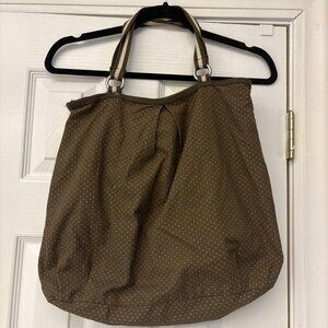 Brown 14X15" Spotted Old Navy Shopper Tote Handbag Purse